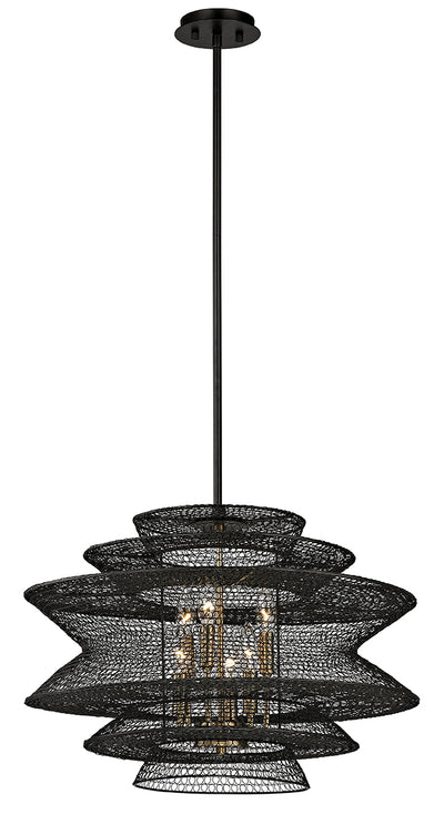 Troy Lighting - F6016 - Six Light Pendant - Kokoro - Kokoro Bronze