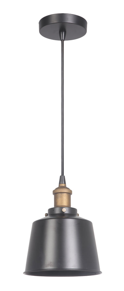 Craftmade - P760MBKPAB1 - One Light Mini Pendant - Pendant - Matte Black/Patina Aged Brass