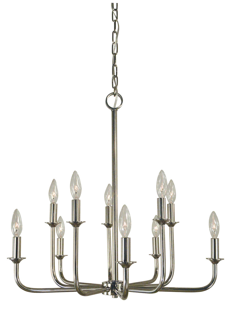 Framburg - 4980 PN - Ten Light Chandelier - Boulevard - Polished Nickel