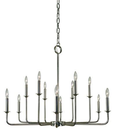 Framburg - 4982 PN - 12 Light Chandelier - Boulevard - Polished Nickel