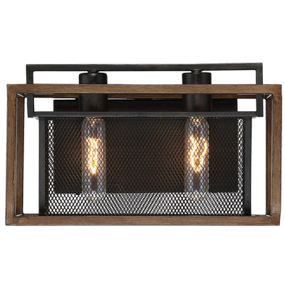 Varaluz - 285B02DOBL - Two Light Bath - Rio Lobo - Dark Oak/Black