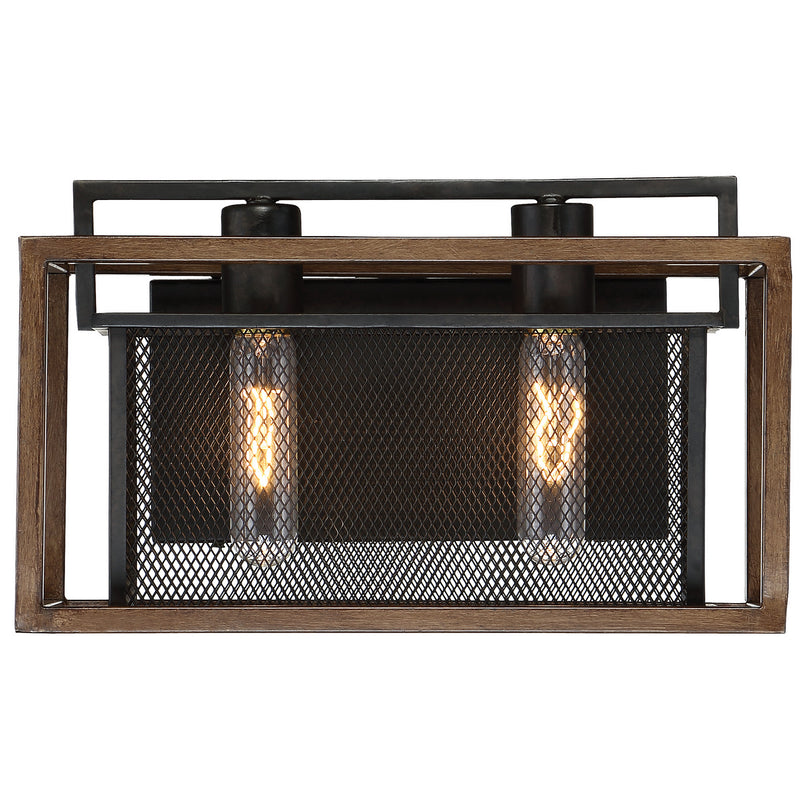 Varaluz - 285B02DOBL - Two Light Bath - Rio Lobo - Dark Oak/Black