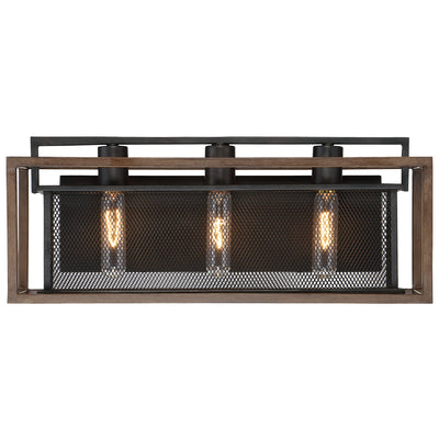 Varaluz - 285B03DOBL - Three Light Bath - Rio Lobo - Dark Oak/Black