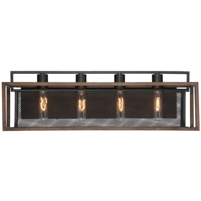 Varaluz - 285B04DOBL - Four Light Bath - Rio Lobo - Dark Oak/Black