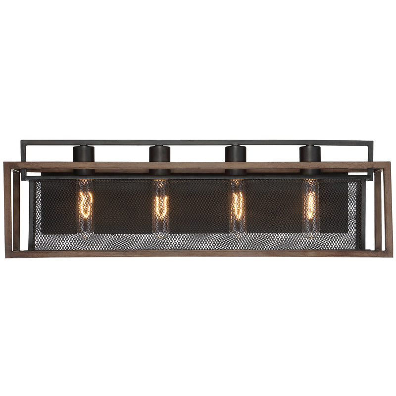 Varaluz - 285B04DOBL - Four Light Bath - Rio Lobo - Dark Oak/Black