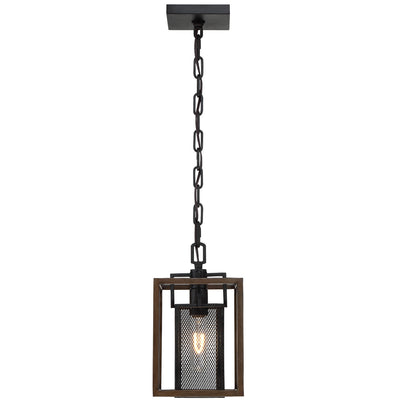 Varaluz - 285M01DOBL - One Light Mini Pendant - Rio Lobo - Dark Oak/Black