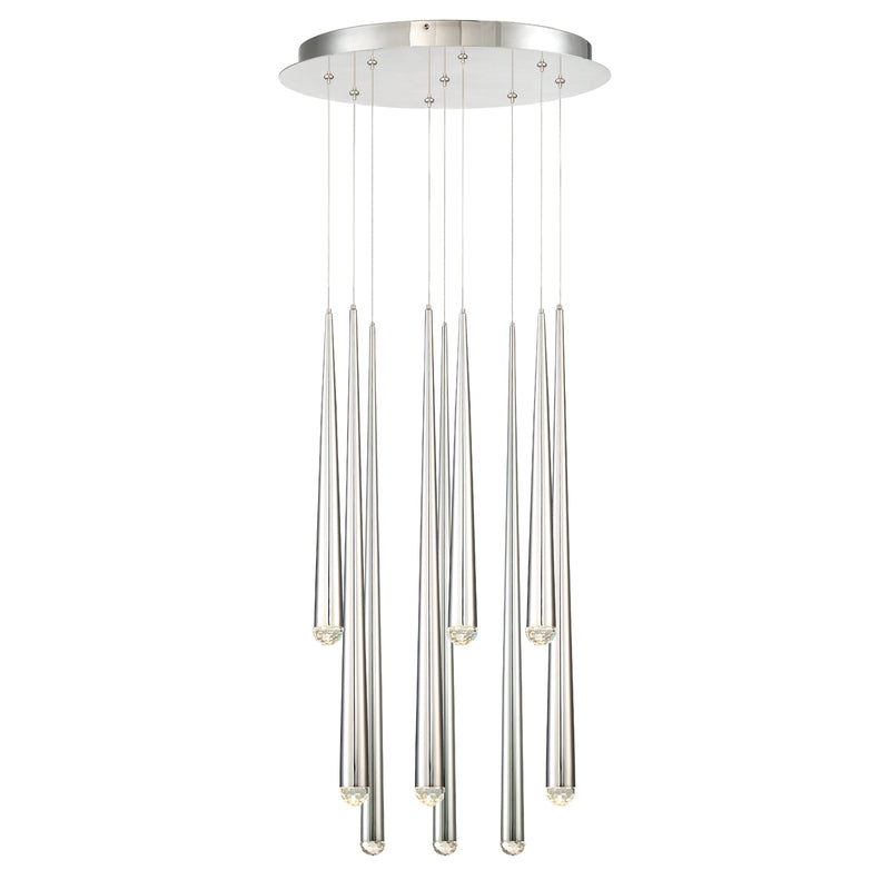 Modern Forms - PD-41709R-PN - LED Pendant - Cascade - Polished Nickel