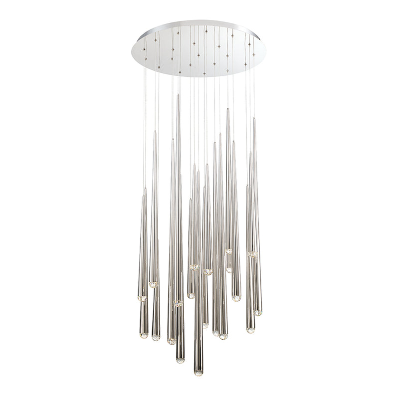 Modern Forms - PD-41721R-PN - LED Pendant - Cascade - Polished Nickel