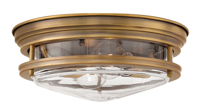 Hinkley - 3302BR-CL - LED Flush Mount - Hadley - Brushed Bronze with Clear glass