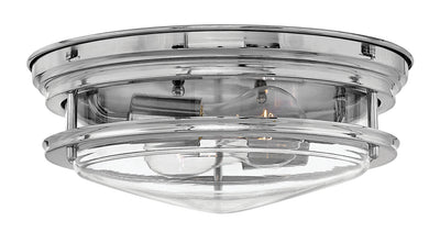 Hinkley - 3302CM-CL - LED Flush Mount - Hadley - Chrome with Clear glass