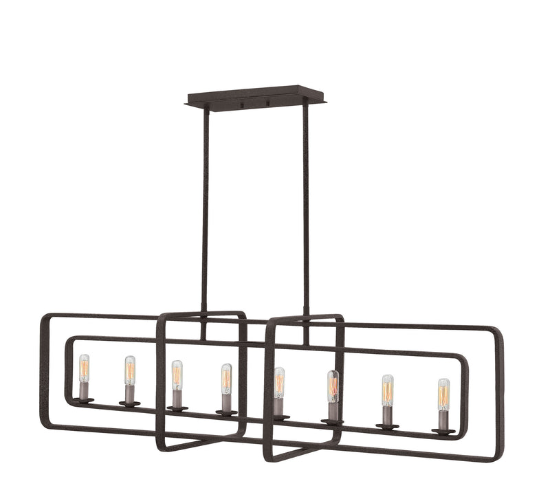 Hinkley - 4818DZ - LED Linear Chandelier - Quentin - Aged Zinc