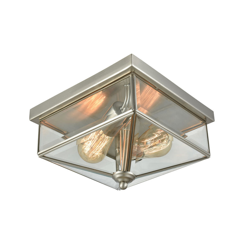 ELK Home - CE9202365 - Two Light Flush Mount - Lankford - Brushed Nickel