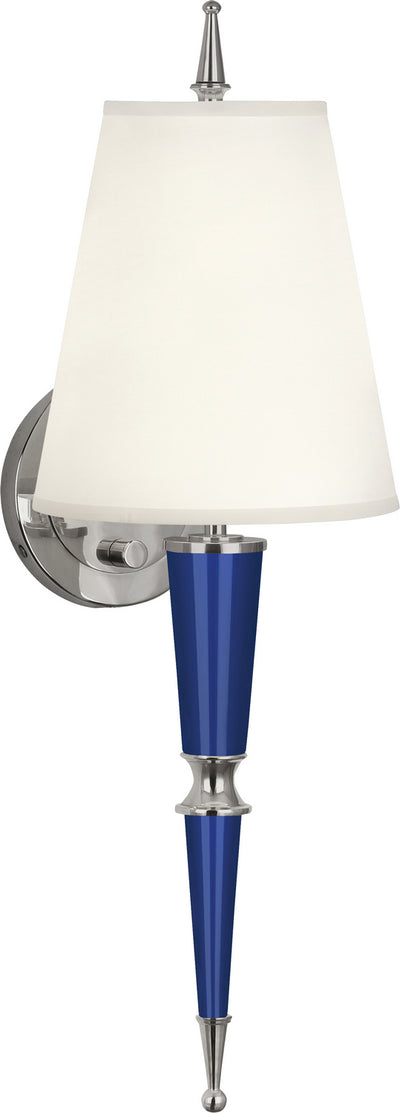 Robert Abbey - C603X - One Light Wall Sconce - Jonathan Adler Versailles - Navy Lacquered Paint w/Polished Nickel