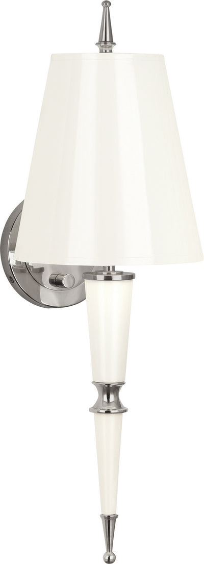 Robert Abbey - W603 - One Light Wall Sconce - Jonathan Adler Versailles - Lily Lacquered Paint w/Polished Nickel