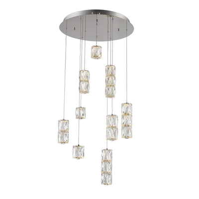 Elegant Lighting - 3500D9C - LED Pendant - Polaris - Chrome