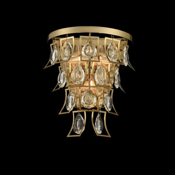 Allegri - 031920-039-FR001 - Three Light Wall Sconce - Carmella - Brushed Brass