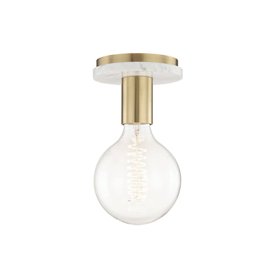 Mitzi - H110601-AGB - One Light Semi Flush Mount - Chloe - Aged Brass