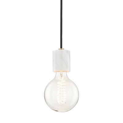 Mitzi - H120701-AGB - One Light Pendant - Asime - Aged Brass