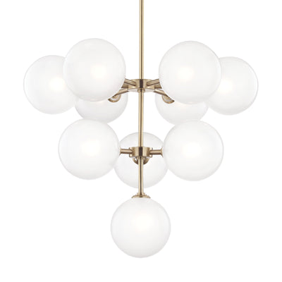 Mitzi - H122810-AGB - LED Chandelier - Ashleigh - Aged Brass