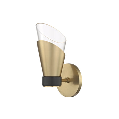 Mitzi - H130101-AGB/BK - LED Wall Sconce - Angie - Aged Brass/Black