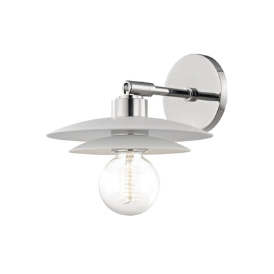 Mitzi - H175101S-PN/WH - One Light Wall Sconce - Milla - Polished Nickel/White