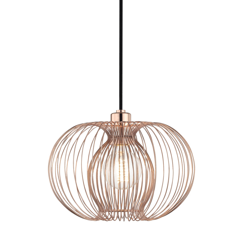 Mitzi - H181701S-POC - One Light Pendant - Jasmine - Polished Copper