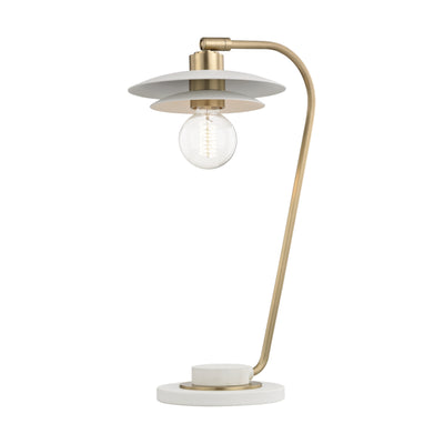 Mitzi - HL175201-AGB/WH - One Light Table Lamp - Milla - Aged Brass/Soft Off White