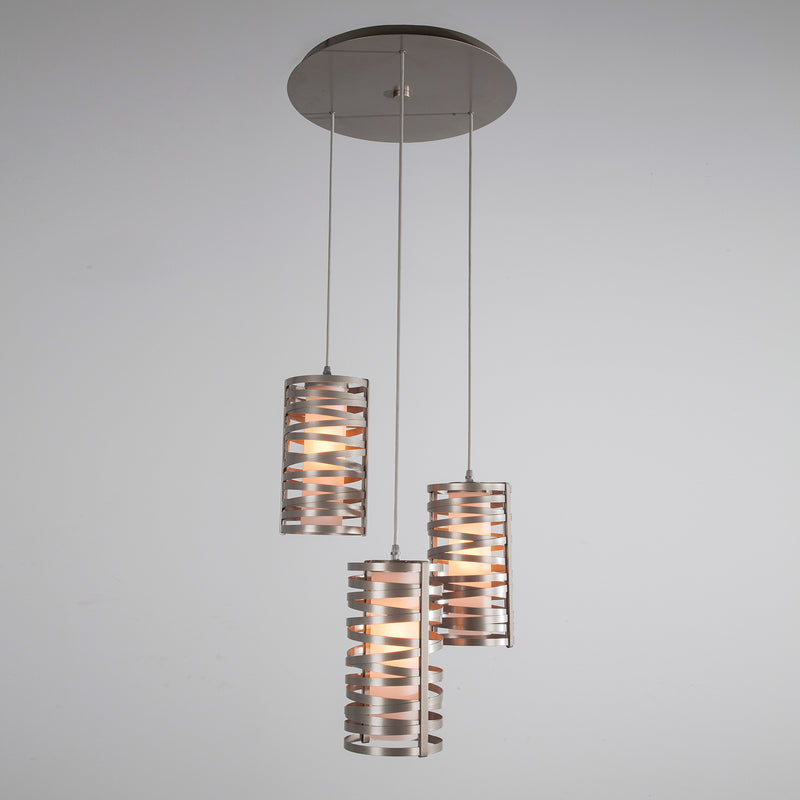 Hammerton Studio - CHB0013-03-BS-F-C01-E2 - Three Light Multi-Port - Tempest - Metallic Beige Silver