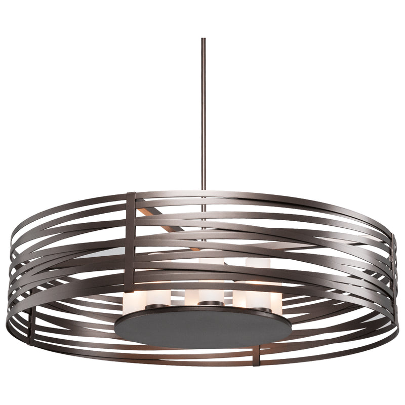Hammerton Studio - CHB0013-48-FB-F-001-E2 - Eight Light Pendant - Tempest - Flat Bronze