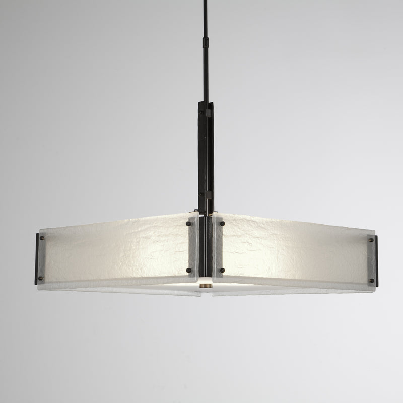 Hammerton Studio - CHB0026-0A-GM-FG-001-E2 - Four Light Chandelier - Urban Loft - Gunmetal
