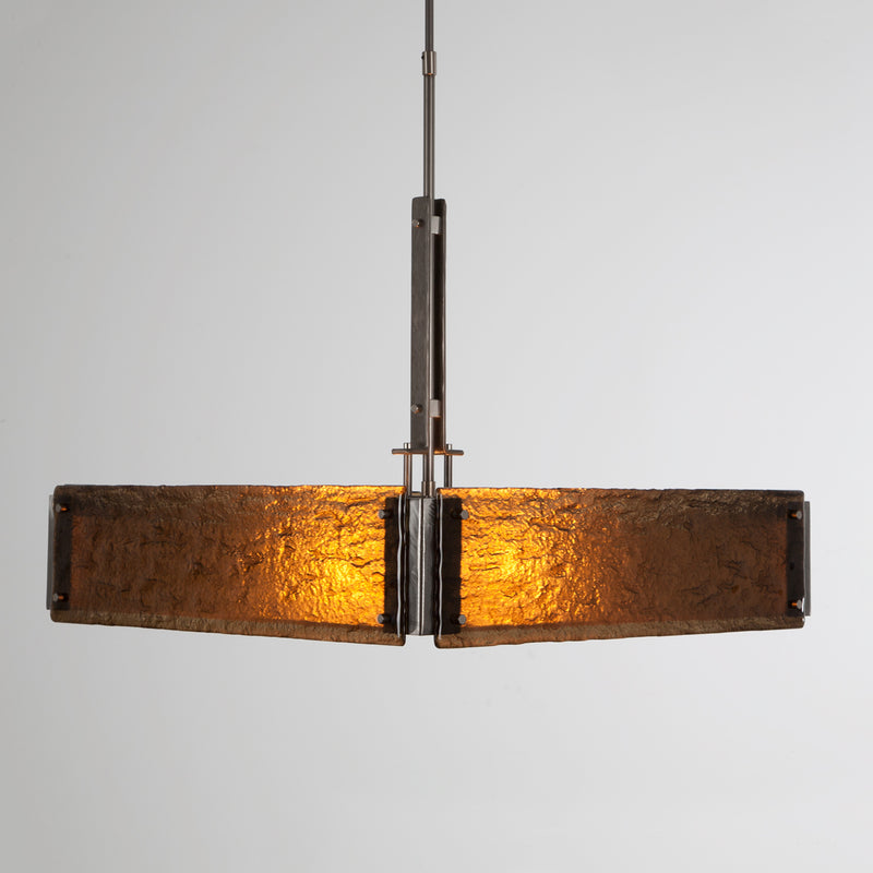 Hammerton Studio - CHB0026-0A-SN-BG-001-E2 - Four Light Chandelier - Urban Loft - Satin Nickel