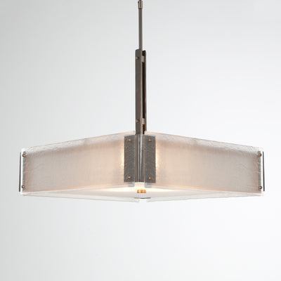 Hammerton Studio - CHB0026-0A-SN-FG-001-E2 - Four Light Chandelier - Urban Loft - Satin Nickel