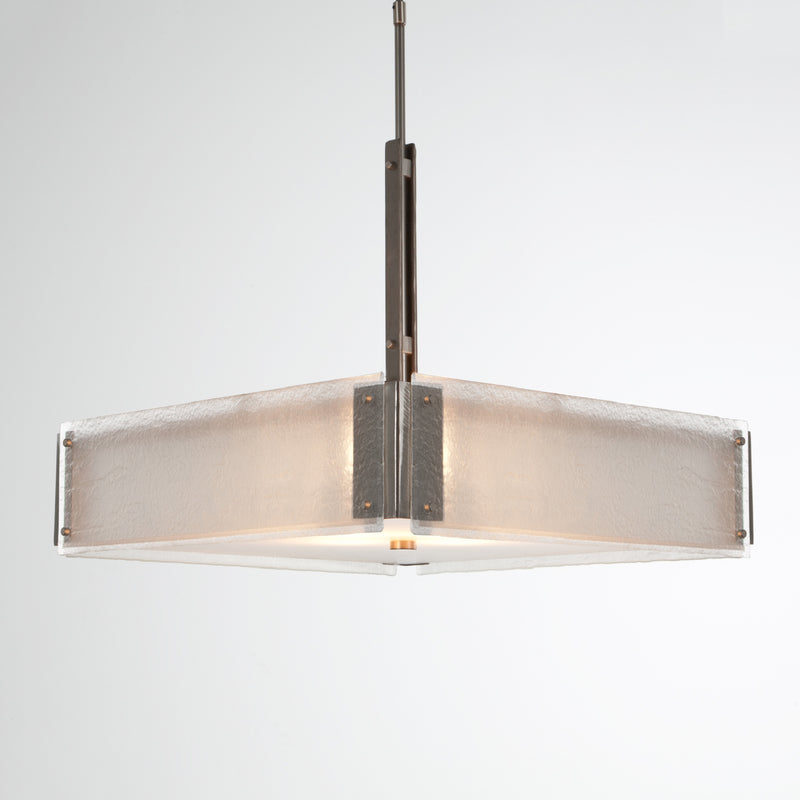 Hammerton Studio - CHB0026-0A-SN-FG-001-E2 - Four Light Chandelier - Urban Loft - Satin Nickel