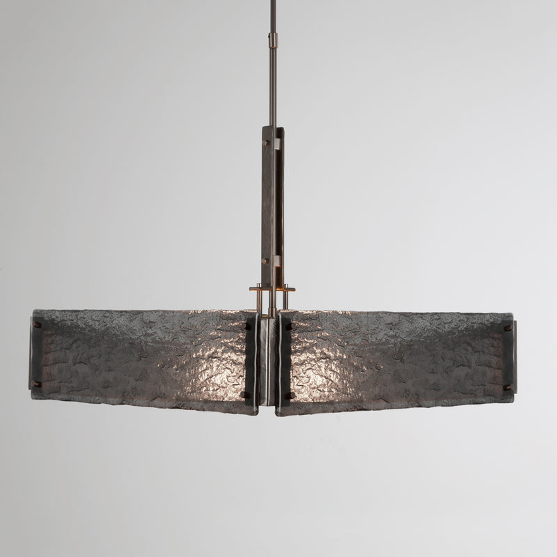 Hammerton Studio - CHB0026-0A-SN-SG-001-E2 - Four Light Chandelier - Urban Loft - Satin Nickel
