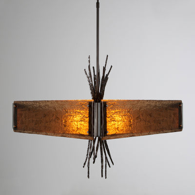 Hammerton Studio - CHB0032-0D-GM-BG-001-E2 - Four Light Chandelier - Ironwood - Gunmetal