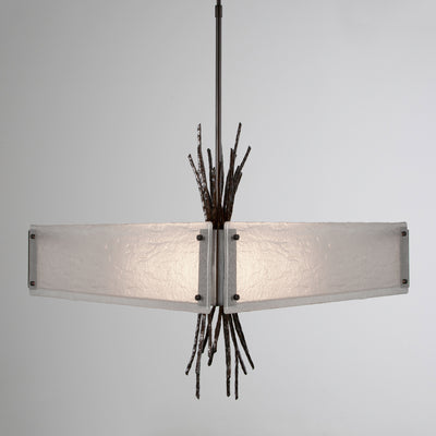 Hammerton Studio - CHB0032-0D-GM-FG-001-E2 - Four Light Chandelier - Ironwood - Gunmetal