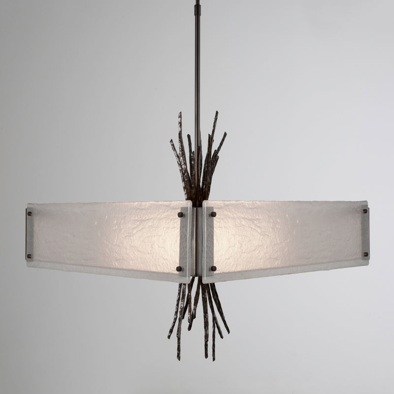 Hammerton Studio - CHB0032-0D-GM-FG-001-E2 - Four Light Chandelier - Ironwood - Gunmetal