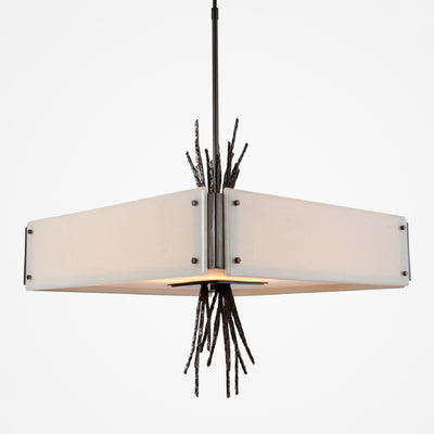 Hammerton Studio - CHB0032-0D-GM-IW-001-E2 - Four Light Chandelier - Ironwood - Gunmetal