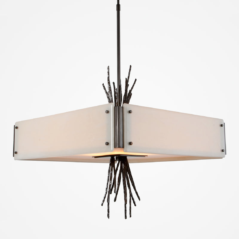 Hammerton Studio - CHB0032-0D-GM-IW-001-E2 - Four Light Chandelier - Ironwood - Gunmetal