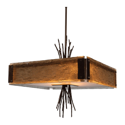 Hammerton Studio - CHB0032-0D-RB-BG-001-E2 - Four Light Chandelier - Ironwood - Oil Rubbed Bronze