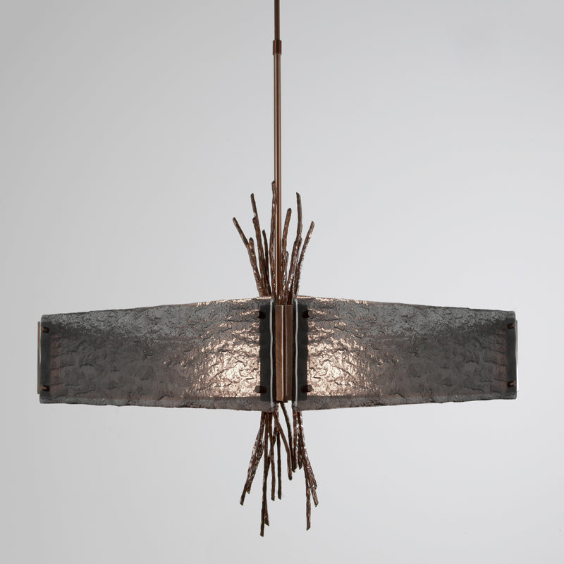 Hammerton Studio - CHB0032-0D-RB-SG-001-E2 - Four Light Chandelier - Ironwood - Oil Rubbed Bronze