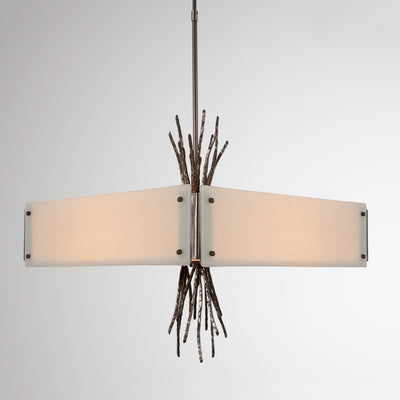 Hammerton Studio - CHB0032-0D-SN-IW-001-E2 - Four Light Chandelier - Ironwood - Satin Nickel