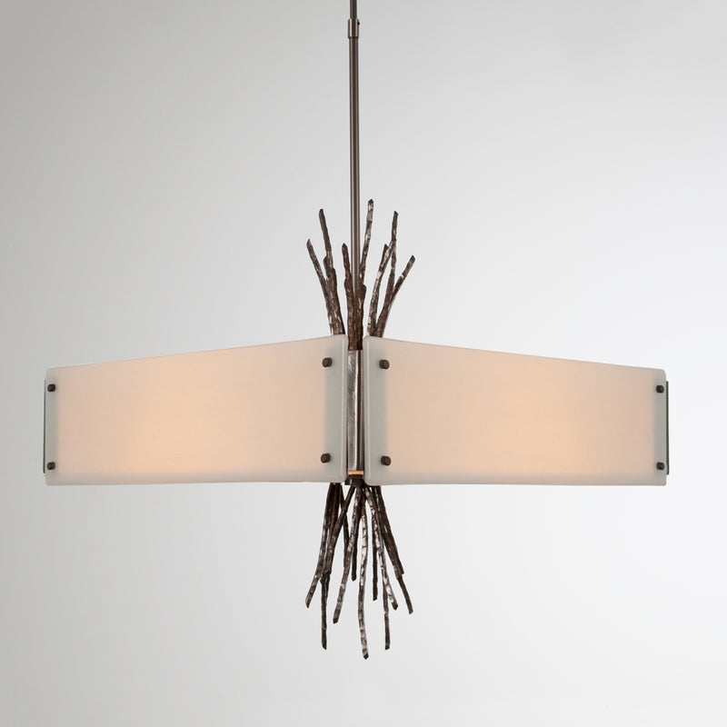 Hammerton Studio - CHB0032-0D-SN-IW-001-E2 - Four Light Chandelier - Ironwood - Satin Nickel