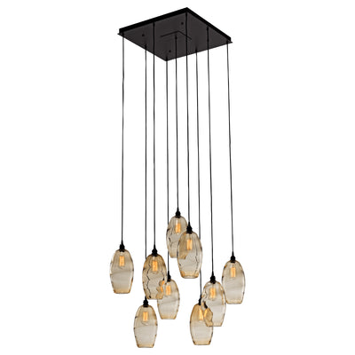 Hammerton Studio - CHB0035-09-MB-OA-C01-E2 - Nine Light Multi-Port - Ellisse - Matte Black
