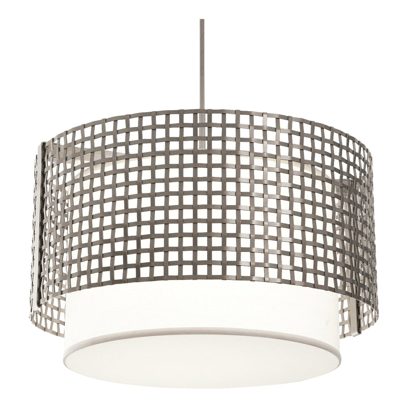 Hammerton Studio - CHB0037-24-BS-SH-001-E2 - Four Light Pendant - Tweed - Metallic Beige Silver