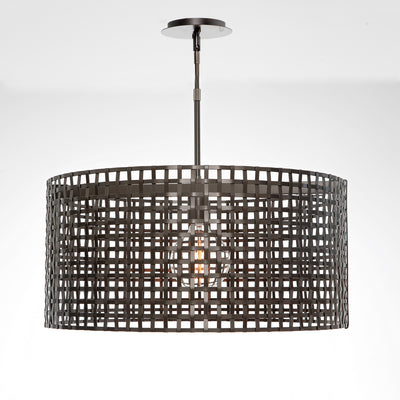 Hammerton Studio - CHB0037-24-FB-0-001-E2 - One Light Pendant - Tweed - Flat Bronze