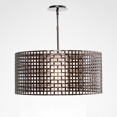 Hammerton Studio - CHB0037-24-FB-F-001-E2 - One Light Pendant - Tweed - Flat Bronze