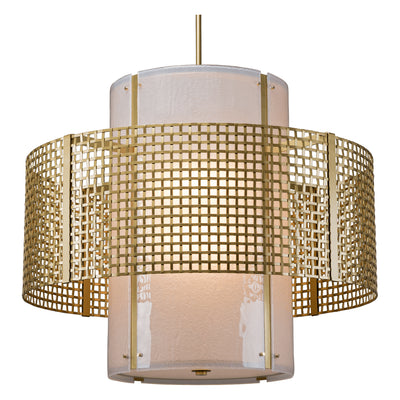 Hammerton Studio - CHB0037-2B-GB-FG-001-E2 - Eight Light Pendant - Tweed - Gilded Brass