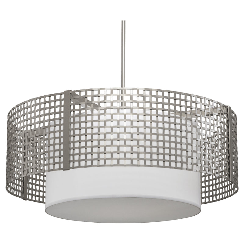 Hammerton Studio - CHB0037-36-BS-SH-001-E2 - Four Light Pendant - Tweed - Metallic Beige Silver