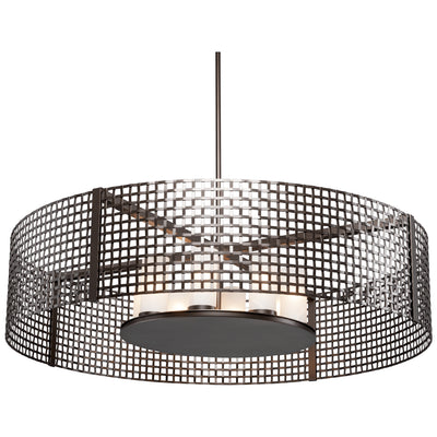 Hammerton Studio - CHB0037-48-FB-F-001-E2 - Eight Light Pendant - Tweed - Flat Bronze